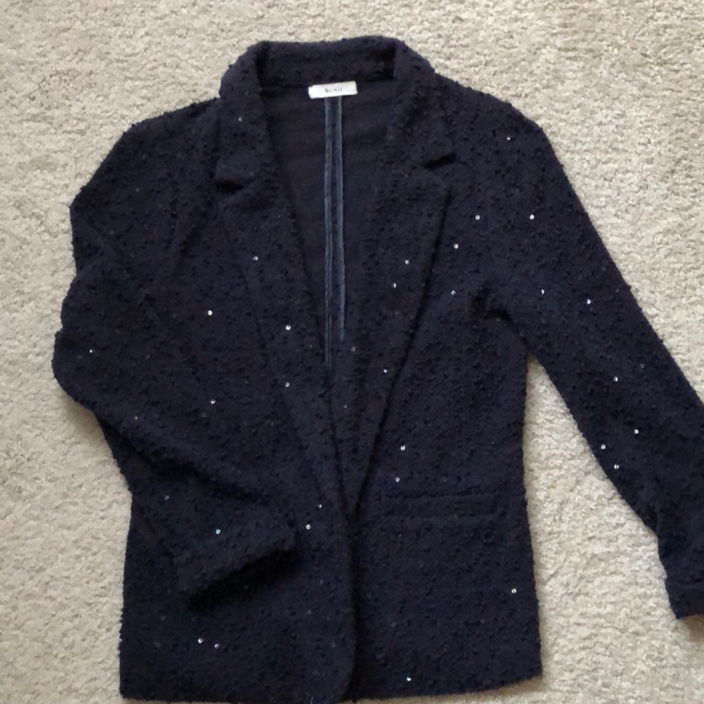 Navy Blue Sequins Blazer (Nordstrom)